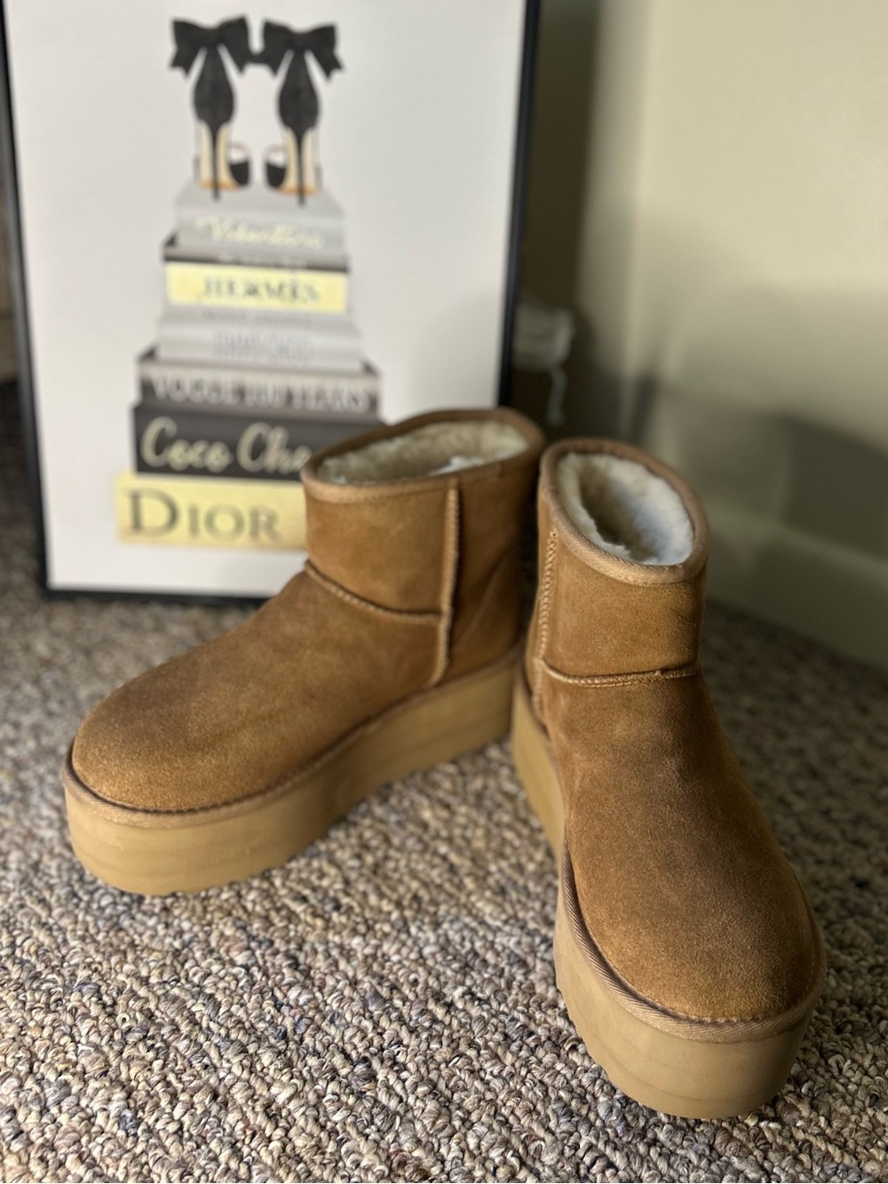 UGG Classic Chestnut Platform Mini Bootie Size 7 New without Box/Tag - Picture 7 of 15